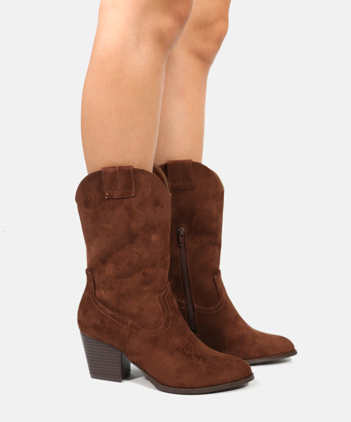 Botas cowboy media ca&ntilde;a tac&oacute;n  image number null